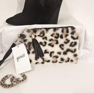 💋Leopard Fur Clutch💋